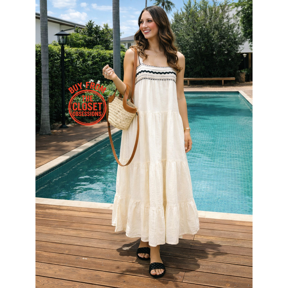 ZARA Blogger Favorite Midi Dress with Wide Straps